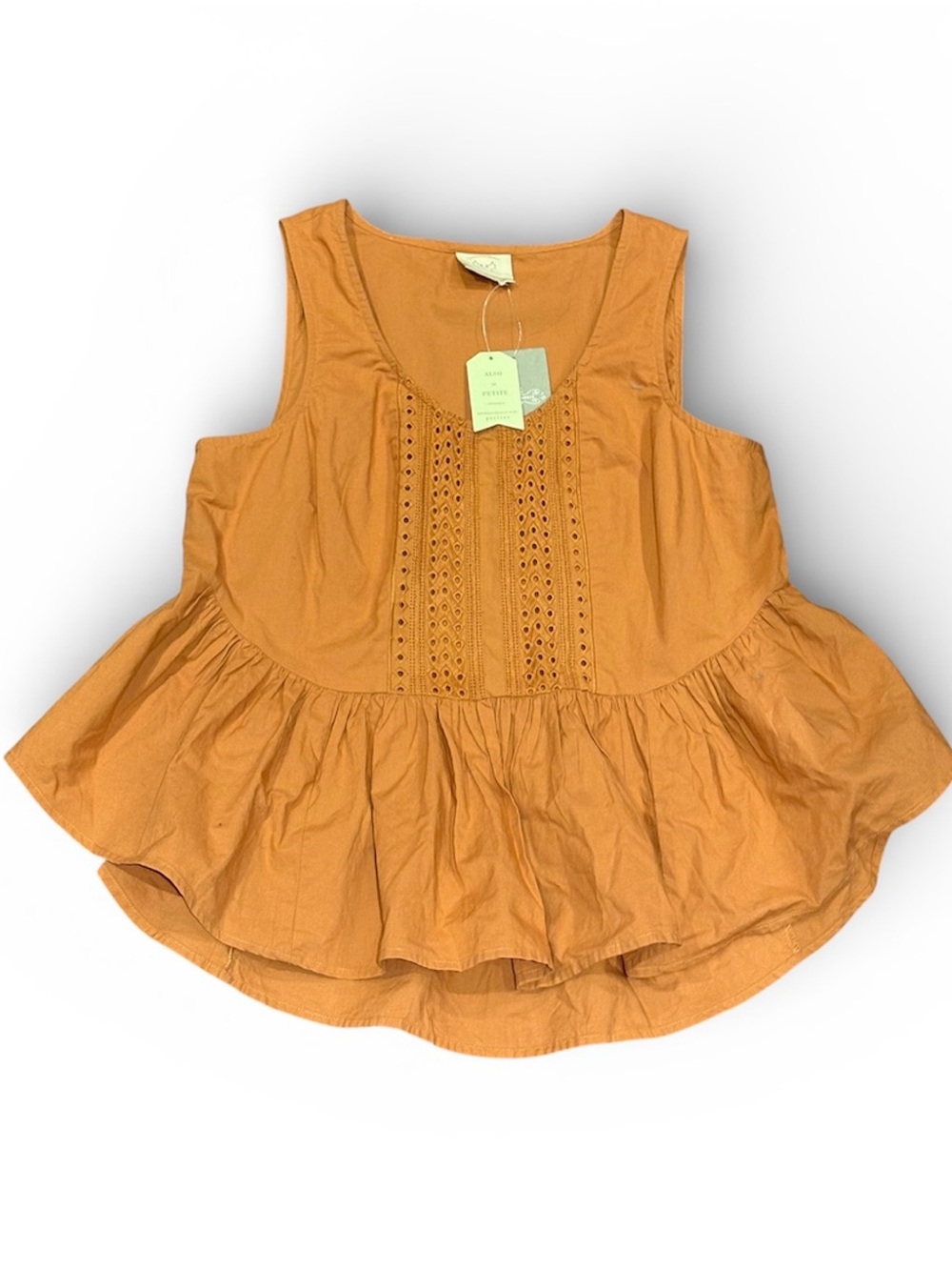 Anthropologie Vanessa Virginia Peplum Tank
